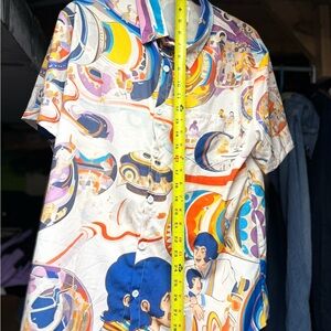 The Beatles Men’s Bowling Shirt Sz MEDIUM/  button down concert shirt - M
